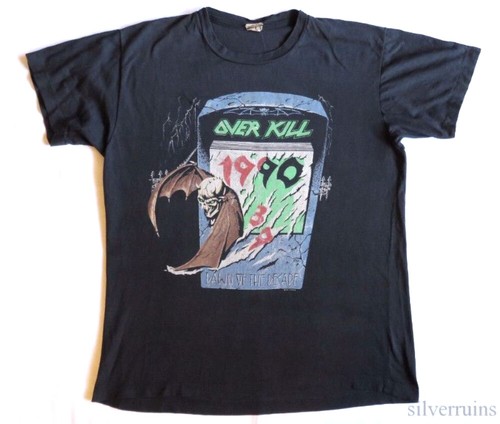 Europe — Overkill T Shirt an 80' Thrash Metal C