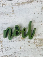 Noel Resin Christmas Word Shelf Sitter