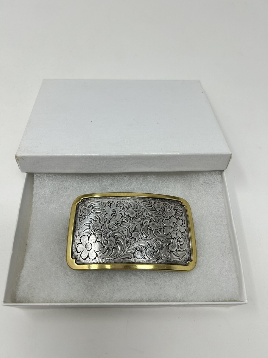 Nocona Western Womens Belt Embossed Cross Buckle Brown  display picture 3