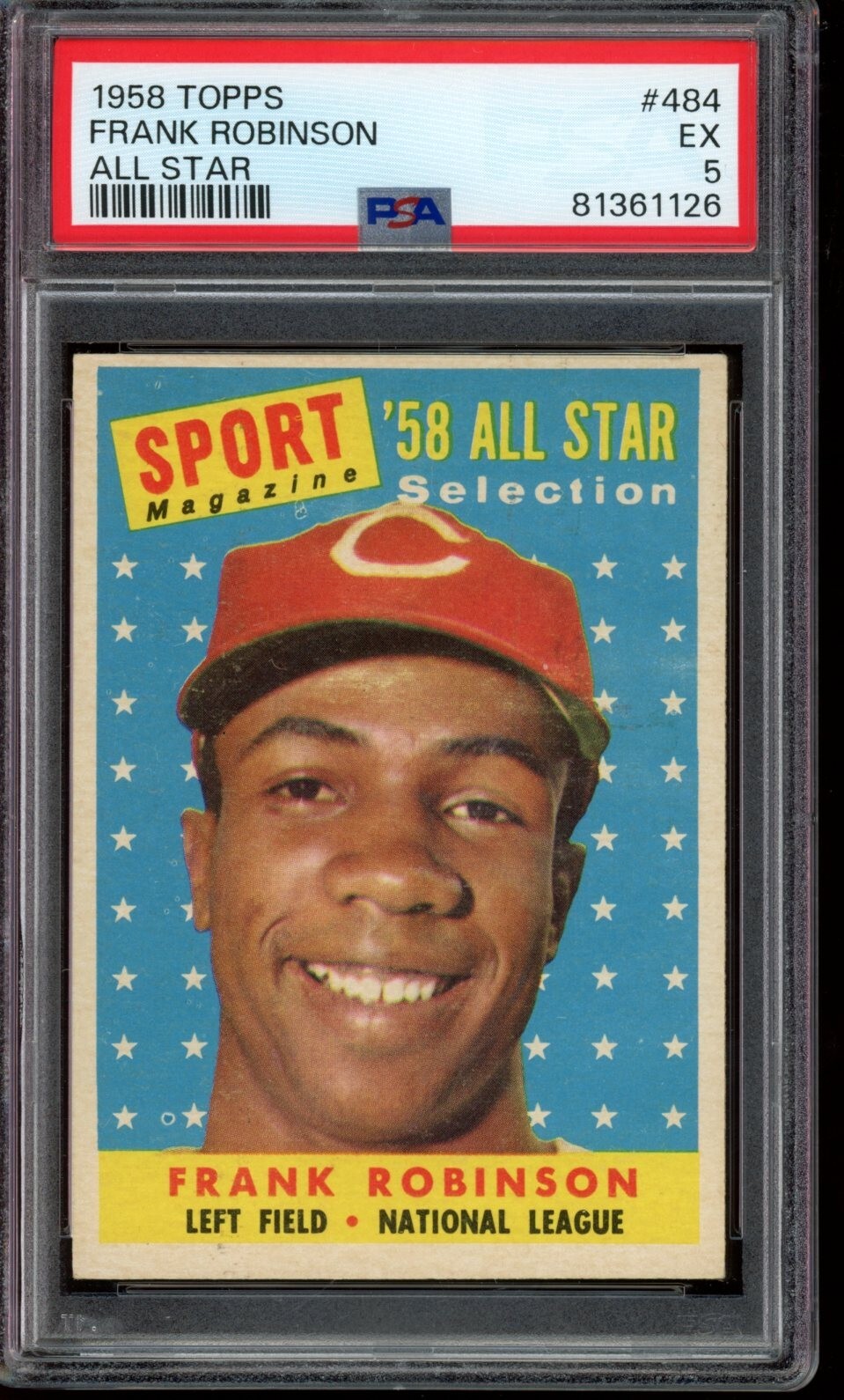 1958 Topps #484 Frank Robinson All Star (HOF) - PSA 5