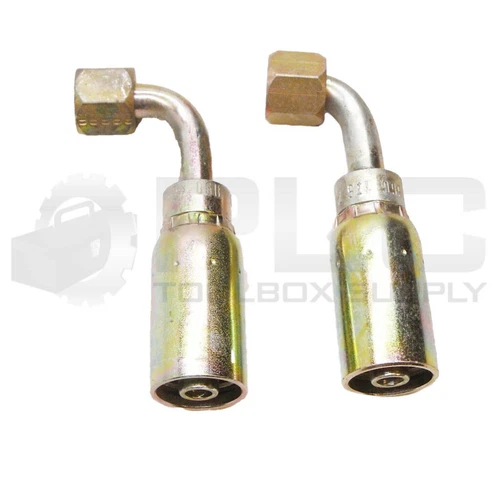 LOT OF 2 NEW EATON 06U 666 HOSE END 1/2"