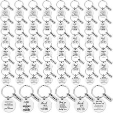 48PCS Teacher Keychains Appreciation Gifts for Teachers Coworkers Staff