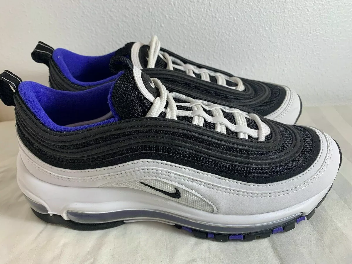 Nike Max 97 White/Black-Persian Violet Size 5.5Y Size 7 | eBay