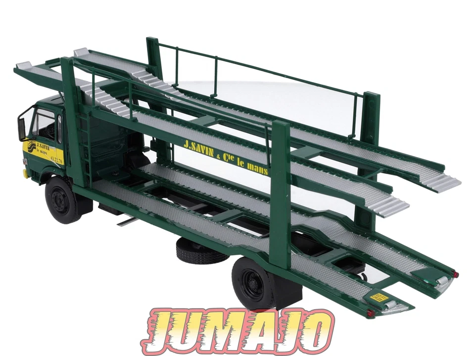 BER64 CAMIONS 1/43 Hachette IXO BERLIET GC190 Porte-autos - Photo 3/4