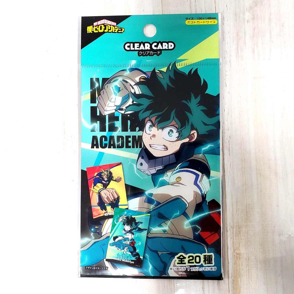 My Hero Academia clear card 3 pack japan limited NEW in hand