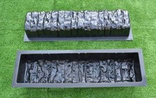 Concrete molds straight edge stone log edging border garden curbs sold 2pcs BR05