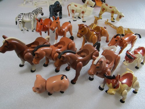 Vintage Pferde Playskool Fisher Price Abenteuer Safari Zebra Gorilla Giraffe - Bild 24 von 24