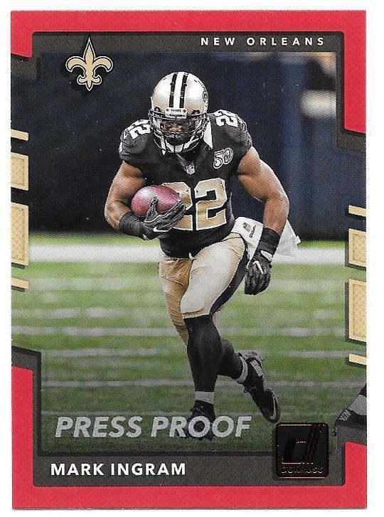 Mark Ingram 2017 Donruss Press Proof Red #80 NrMt