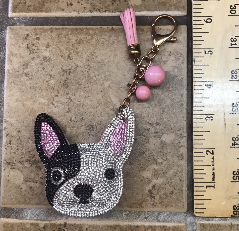 Chihuahua Keychain Pink Black - Image 4 of 4