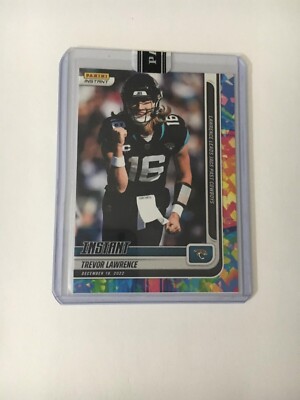 2022 PANINI INSTANT #153 TREVOR LAWRENCE  LEADS JAGS PAST COWBOYS VERSICOLOR 4/5