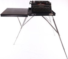 Underwood Portable Typewriter Case and Stand thumbnail