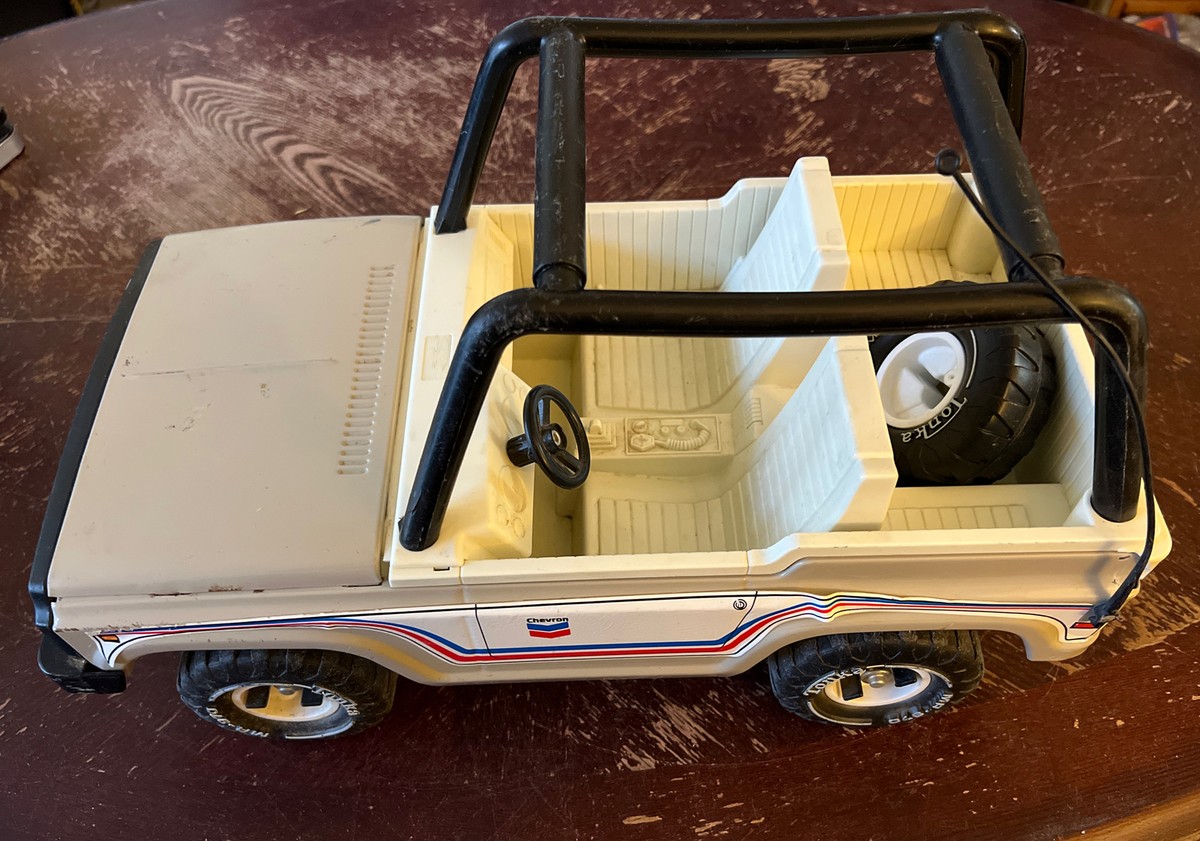 Vintage 1970s TONKA Bronco Jeep Chevron MR-970 Emergency Service