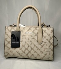 Nine West Handbag Purse Allyce NYC532906 Mushroom Logo Triple Entry Slip Pocket