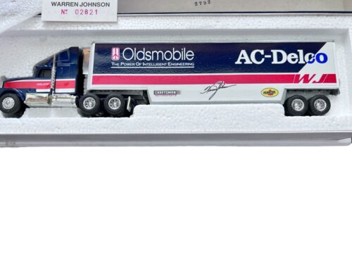 Ertl Race Image 1992 WARREN JOHNSON AC-DELCO Oldsmobile Diecast Transporter 1:64 - Picture 2 of 6
