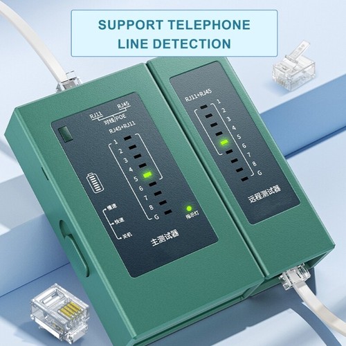 Professional Networking Cable Mapper With RJ45 RJ11 and RJ12 Port for UTP STP - Afbeelding 2 van 8