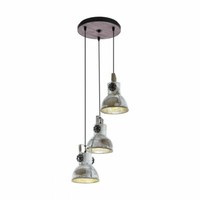 Licht-Trend Vintage HäNgeleuchte Velho Ø 31Cm 3-Flg. Schwarz, Kupfer
