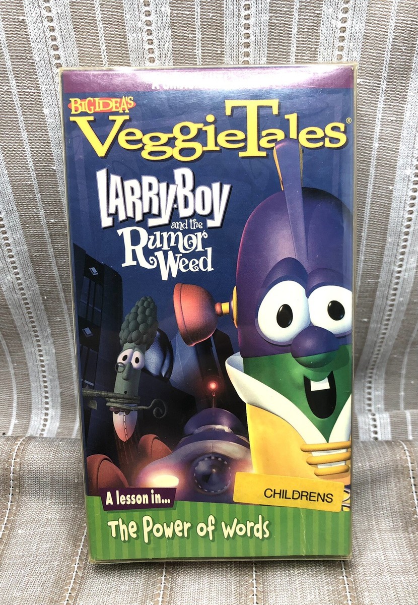 GREEN TAPE - VeggieTales - Larryboy the Rumor Weed (VHS, 2000) Power Of  Words