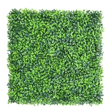 20" Artificial Boxwood Double Color Leaf Privacy Fence Screen D??cor Panel Hedge