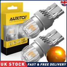 AUXITO 7443 T20 7440 Amber Yellow LED Turn Signal Light Bulbs Canbus Error Free