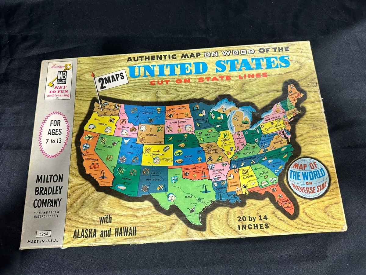 MILTON BRADLEY CO. アメリカ製 アンティーク ジグソーパズル Milton Bradley Maps Vintage Puzzles for sale - eBay