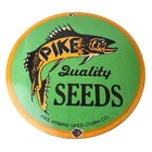 Vintage Porcelain Sign - Pike Quality Seeds Gas Service Pump Sign