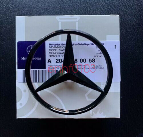 Mercedes C Class W204 2008-14 Rear Boot Lid Badge Star - Gloss Black A2047580058 - Bild 1 von 8