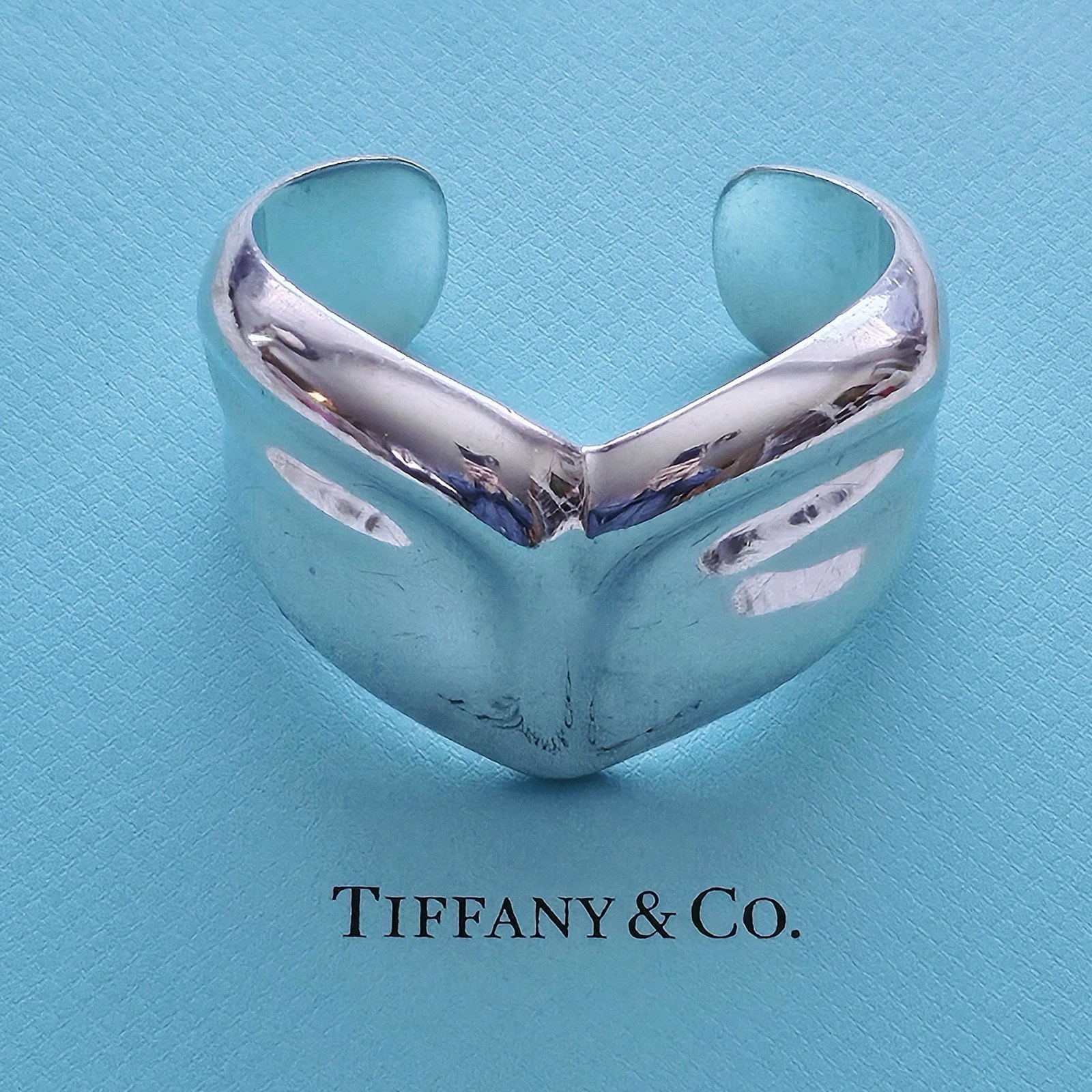 RARE Vintage 1979 Tiffany & Co. Elsa Peretti Libra Cuff Sterling Silver Bracelet