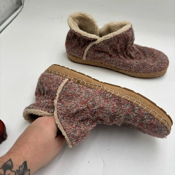 L.L. Chinelos femininos Bean 9 multicoloridos aconchegantes botas de tornozelo - Imagem 3 de 4