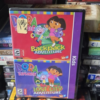 Atari Dora the Explorer Backpack Adventure & Lost City Adventure PC EC