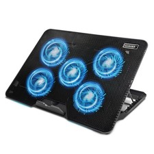 Laptop Cooling pad, Laptop Cooler with 5 Silent Fans, Adjustable Height Stan...