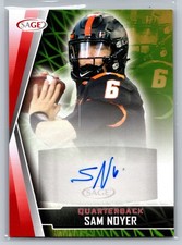 2022 Sage Hit Low Series Sam Noyer Red Auto RC Oregon State Beavers