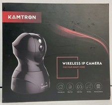 Kamtron Wireless IP Camera Model 826 1080p Black Home Security Great Condition
