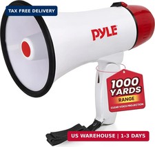 Pyle 20W Megaphone Bullhorn - 5.4'' x 8.6'' Portable Megaphone, Projection Range