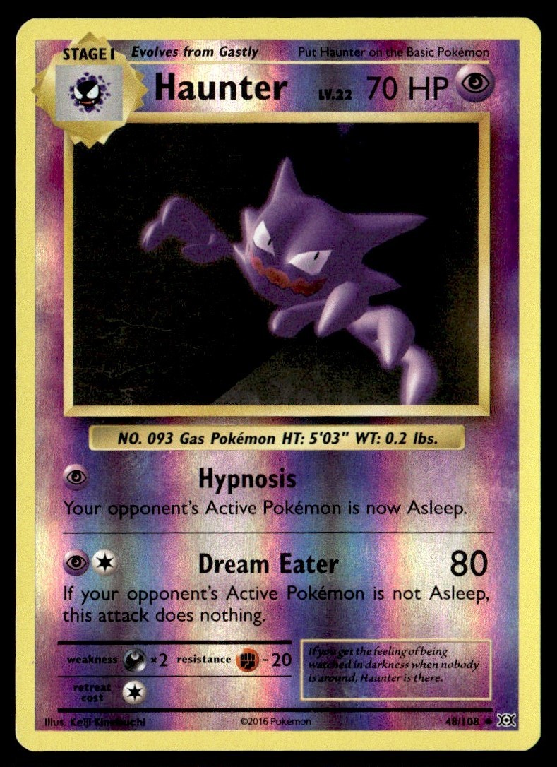2016 XY - Evolutions Haunter Stage 1/Uncommon #48