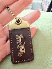 Coach 1941 Hangtag Oxblood/Brass