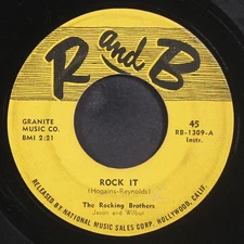 ROCKING BROTHERS: rock it / behind the sun R&B 7" Single 45 RPM
