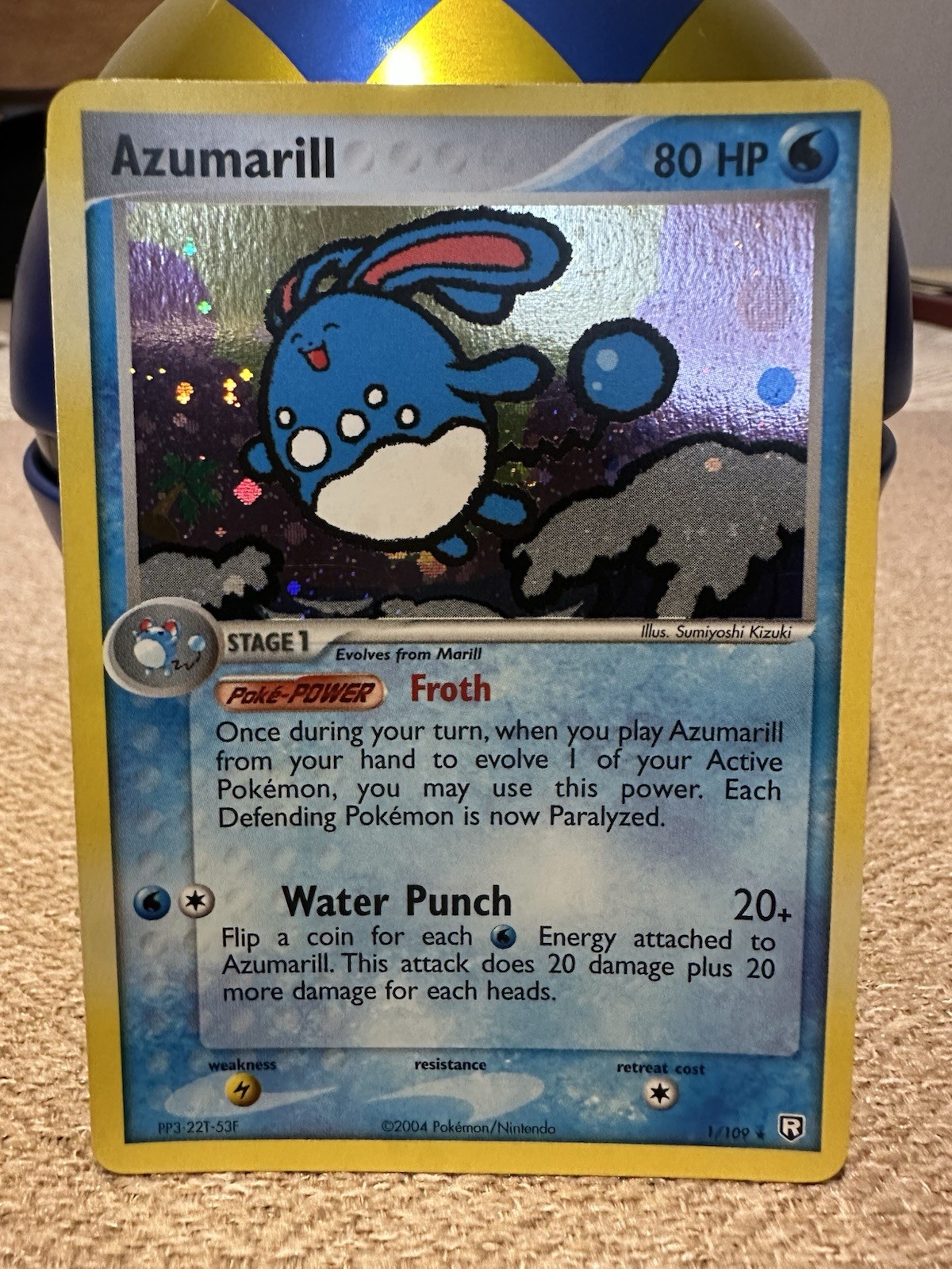 Pokemon Azumarill 1/109 Team Rocket Returns Holo NM