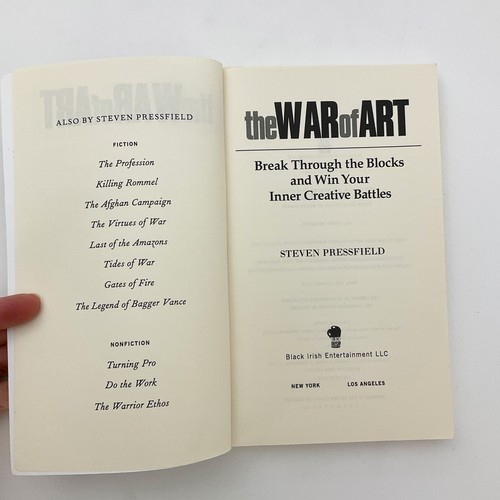 The War of Art Steven Pressfield Softcover Book 2002 Self Help Motivation - Picture 6 of 20