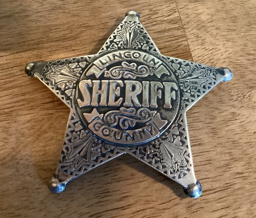 Vintage Lincoln County Sheriff 5 Point Star Badge