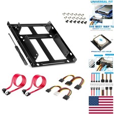 Effortless Drive Upgrade with Metal 2.5 to 3.5 SSD/HDD Bracket Kit - 6Gbps Speed