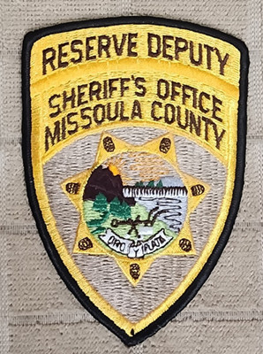 MT Missoula County Montana Reserve Deputy Sheriff's Office Shoulder Patch