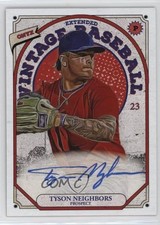 2023 Onyx Vintage Extended Auto Blue Ink Tyson Neighbors #OATN Auto 0j81