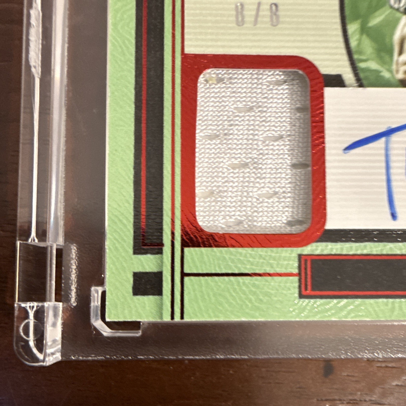 Panini 2020 One Football Torry Holt Auto Patch /8 #60 - Game Used Rams view 5