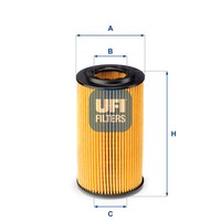 UFI ÖLfilter 25.072.00 FüR Honda CR-V II 2.2 Ctdi Accord VII Tourer 2.2I-Ctdi