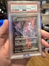 Pokemon 2025 Team Rocket's Mewtwo Ex 231/182 Sir Destined Rivals Gem Mint Psa 10