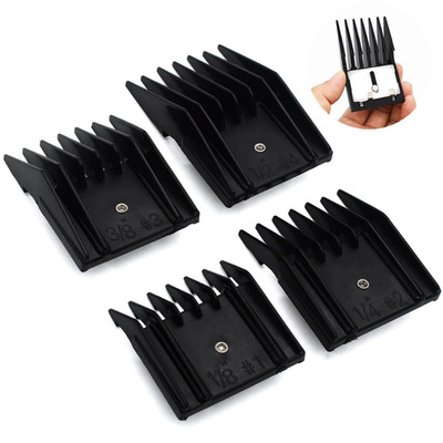 4 Pieces Professional A5-Style Animal Clipper Attachment Guard Guide Cutting Com