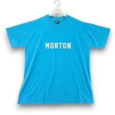 BEST Fruit of the Loom Morton #12 T Shirt Mens XL Blue Single Stitch Made in USA