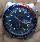 VINTAGE SEIKO AUTOMATIC CHRONOGRAPH DAY DATE PEPSI BEZEL WATCH MENS 6139 JAPAN