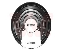 Van Wezel Spritzblech Bremsscheibe Hinten Links FüR Vw Transporter Iv 5874374