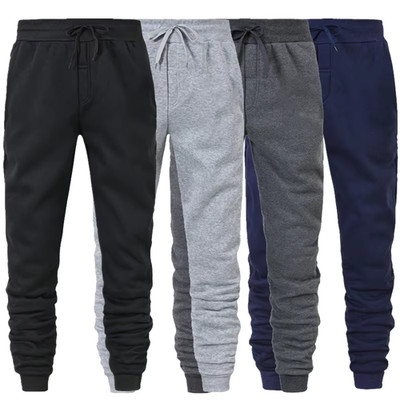 2026 Champion style Sweatpants Men's Fleece Joggers Side Pockets Comfortable